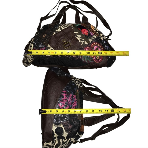 Desigual Bols Tokyo Patch Night Multi Color Satchel Bag - Picture 5 of 8